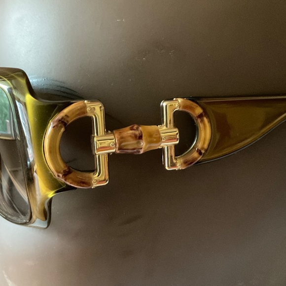Gucci Bamboo Horsebit Sunglasses Made in Italy - Picture 2 of 12
